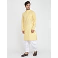 thumbnail image 3 of Kurta Salwar Handmade Indian Men's Set in Pure Ethnic Light Cotton, 3 of 4