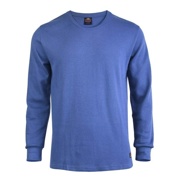 Mens Crew Neck Medium Weight Classic Cotton Thermal TopDenim, Medium