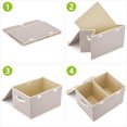 thumbnail image 5 of Brabtod Dog Toy Basket with Lid, Dog Toy Box, Dog Storage Organizer, Pet Toy Basket Perfect for Dog Toys Living Room, Playroom, Closet, Home Organization and Storage - Dog - Bamboo Beige, 5 of 7