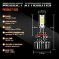 thumbnail image 2 of Compatible for Toyota 4Runner 2003 2004 2005 6x LED Headlight High/Low Beam+Fog Light Bulbs, 2 of 11