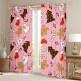 thumbnail image 2 of Castle Fairy Gingerbread Man Black Out Curtains for Kids,Gingerbread Man Curtains Pack of 2 (42x63 Each),Festival Xmas Bedroom Curtains,Ultra Soft Home Decor, 2 of 6