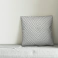 thumbnail image 2 of Creative Products Grey Chevron 16x16 Spun Poly Pillow, 2 of 2