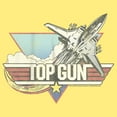 thumbnail image 2 of Junior's Top Gun Distressed Fighter Jet Logo  Racerback Tank Top, 2 of 4