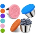 thumbnail image 2 of 70ml Condiment Container Leakproof Strong Sealing Food Grade Easy to Open Polishing Service Tableware Anti-rust Stainless Steel Condiment Containers with Lid for Home, 2 of 8