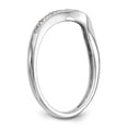 thumbnail image 6 of 14K White Gold Ring Band Wedding Diamond Round , Size 5, 6 of 7