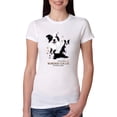 thumbnail image 1 of If It's Not a Border Collie It's Just a Dog Gift | Womens Dog Lover Slim Fit Junior Tee, White, 2XL, 1 of 3