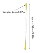 400Pcs 2mm Matte Double Head Flower Stamen Pistil for Flower Making Scrapbook Decoration - Handmade Artificial Flowers Pistil Matt-Like Floral Stamens Flowers Pollen Stamen White