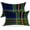 Christmas Buffalo Plaid 3 Blue, variant on Black Blue Decorative Pillow Covers, Blue Scottish Tartan Red Double Sided Throw Pillow Covers Sofa Cushion Cover Lumbar 12 x 20 Inches(Set of 2)