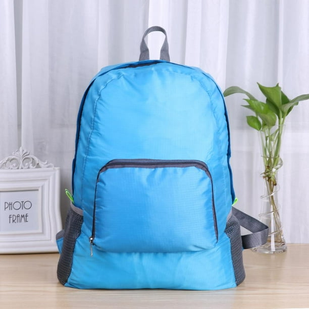 Bolsa Mochila multifunción plegable para mujer Preppy Solid School Travel Bag (Azul) JShteea Para Estrenar