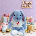 thumbnail image 4 of Free Express Easter Bunny Plush Stuffed Animal with Removable Heart Knit Sweater Soft Fluffy Rabbit Toy for Spring Home Decor Easter Gift and Playtime, 4 of 6