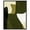 Black Frame, variant on Olive Interplay III Canvas Print Living Room Wall Art by Art Remedy, White Frame, 24 x 30