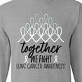 thumbnail image 4 of Inktastic Together, We Fight Lung Cancer Awareness Long Sleeve T-Shirt, 4 of 5