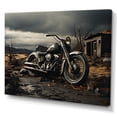 thumbnail image 2 of Designart "Grey Motorcycle Monochrome horizon Photography II" Transportation Wall Decor, 2 of 5