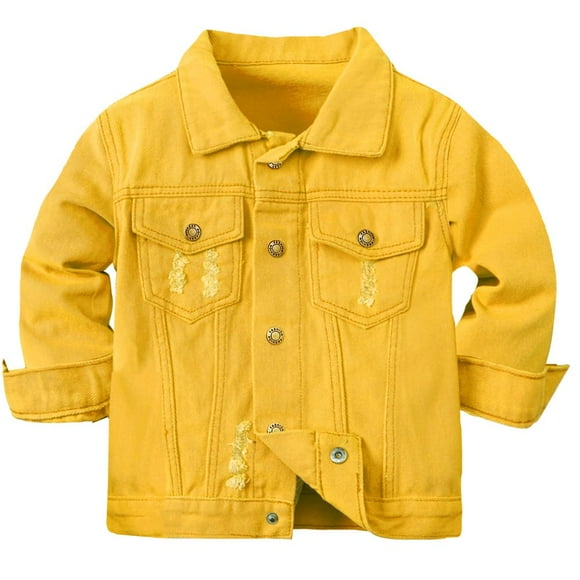 Chaqueta vaquera Cromoncent Casual Snap Down para niños y niñas