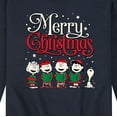thumbnail image 3 of Men's Peanuts Caroling Sweatshirt Color: Navy Size: M, 3 of 6