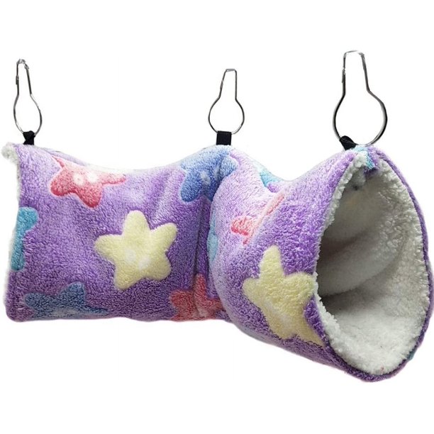 Túnel colgante para animales pequeños, juguetes para hámster suspendidos, hamaca columpio, accesorios de cama para hurón chinchilla, ardilla, conejillo de indias, rata, jugando a dormir