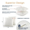 thumbnail image 5 of Cheer Collection Faux Fur Square Decorative Pillow 18x18, Blue - (Set of 2), 5 of 6