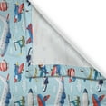 thumbnail image 3 of Ambesonne Airplane Kitchen Curtains, Aircrafts Sky Diving, 55"x39", Multicolor, 3 of 3