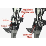 CYMBAL BOOM STAND Chrome Heavy Duty 1 Thick Adjustable Double Braced Tripod