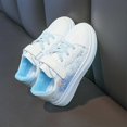 thumbnail image 4 of Child Girls Princess White Shoes Thick-soled PU Leather Waterproof Sneakers for Students School Running, 4 of 5