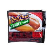 Ball Park, Turkey Franks Hot Dogs, Refrigerated 15 oz, 8 Count Plastic Wrapper