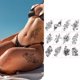 thumbnail image 1 of Cuerpo impermeable tatuaje Datura tatuaje temporal pegatina para hombres mujeres fiesta (1) Tmvgtek Libre de BPA, 1 of 3