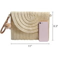 thumbnail image 2 of Kukuzhu Straw Clutch Purses for Women Summer Beach Bags Envelope Woven Clutch Handbags, 2 of 6