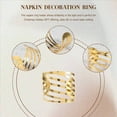 thumbnail image 5 of 10Pcs Hotel Ring Holder Metal Buckle Christmas Wedding Gold Dinner Table Decoration, 5 of 6