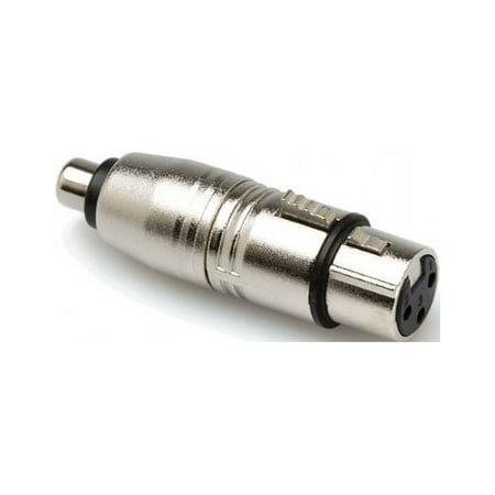 UPC: 0728736014275 | Hosa RCA Female to 3-Pin XLR Female Audio Adapter