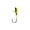 Green, variant on Fishing Jig Lure, Lifelike Yellow Spotted Hard Bait, 1 Pack 1.8 inch Sharp Single Hook Design, for Freshwater Saltwater Bass Trout Panfish Fishing anglers Outdoor Sporting Use