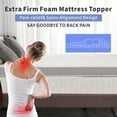 thumbnail image 2 of 3 Inch Extra Firm Mattress Topper Queen, High Density Foam Bed Topper for Extra Support, Pain Relieving Mattress Pad with Washable Cover, No Smell, CertiPUR-US Certified, 2 of 7