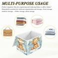 thumbnail image 7 of Teddy Bear Clouds Storage Basket Foldable Laundry Basket Shelf Kids Toy Storage Container Organizer with Handles, 7 of 7