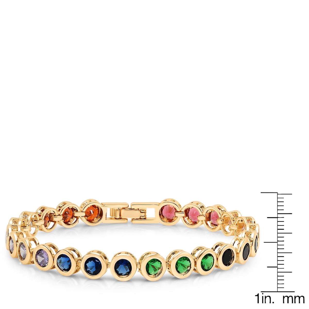 Ladies Brass Tennis Bracelet