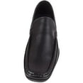thumbnail image 2 of ABSOLUTE FOOTWEAR Mens Easy Slip On Faux Leather Smart Formal School College Work Loafer Shoes - Black - US 7, 2 of 7
