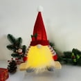 thumbnail image 6 of Steadline LED Illuminated Christmas Gnome - 29CM Plush Santa Decoration with Light-Up Feature - Battery Powered Festive Table Accent - Indoor Holiday Night Light Display, 6 of 6