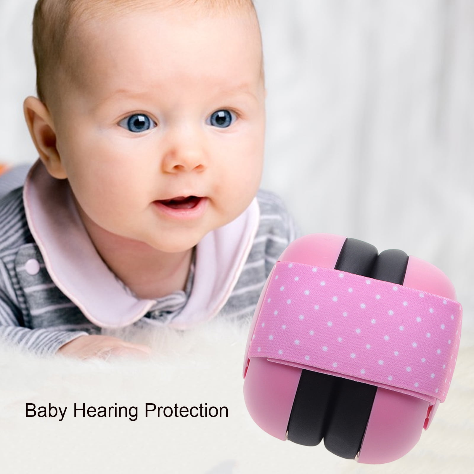 Pnellth Baby Headphones Adjustable Noise Cancelling Comfortable to Wear Infant Ear Protection Earmuffs for Babies 0-36 Months