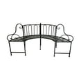 thumbnail image 3 of 68" L Black Metal Tree Wrap Garden Bench, 3 of 5