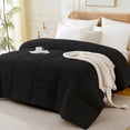 thumbnail image 2 of YEPCLUB Comforters King size, Duvet Insert, All Season Duvet, Black Down Alternative Hotel Comforter, Lightweight Quilt with Corner Tabs, Machine Washable (Black, King 102x90 Inches), 2 of 10