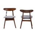 thumbnail image 2 of Baxton Studio Ulyana Grey Fabric and Dirty Oak Finished Wood Dining Chair, 2 of 6