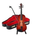 thumbnail image 2 of Éducation, Jouets à Ventouse en Silicone le Plus Petit Violon du Monde le Plus Petit Modèle de Violon avec Étui à Nœud Support Petit Instrument de Musique Collection Décoration Intérieure, 2 of 9