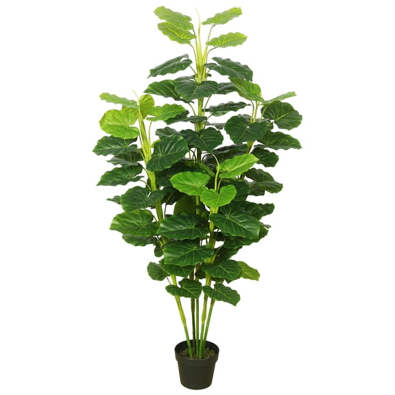 Vickerman 64" Artificial Fresh Looking Green Philodendron.