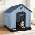 thumbnail image 2 of Waleaf Durable Waterproof Plastic Dog House for Small to Large Sized Dogs, Indoor Outdoor Doghouse with Elevated Floor, 2 of 7
