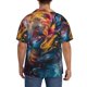 thumbnail image 3 of Fotbe Vibrant Rooster Painting Camisa Estampada de Manga Corta para Hombre, Casual de Verano, Estilo Playero, Sin Arrugas-4X-Large, 3 of 5