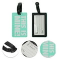 thumbnail image 3 of Unique Bargains 1 Pc THIS IS MINE Pattern Luggage Tag for Travelling Green, 3 of 5