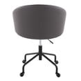 thumbnail image 6 of Claire Task Chair, Home Office Chair with Wheels, Gold Office Chair, Office Chair with Wheels, Computer Chair, Home Office Desk Chair Comfy, Contemporary Desk Chair (Grey), 6 of 6