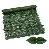 19.68x19.68 Inch Artificial Hedge Privacy Fence Panel, Ivy Leaf & Vine Wall Screen for Outdoor Garden, Indoor Greenery Decor, UV Resistant Hedge for Patio Balcony Deck Backyard Cover