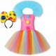 thumbnail image 3 of Disfraz de payaso de circo arcoíris para niñas, disfraz de Halloween, Navidad, carnaval, fiesta, disfraz divertido de Joker para niñas, vestido de tutú para cosplay, 3 of 5