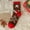 Style#05, variant on Dalrosia 5 Pairs Women Christmas Fuzzy Socks Fluffy Socks Winter Warm Cozy Striped Socks Crew Socks