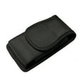 thumbnail image 5 of For Motorola Moto G Stylus 2023 (5G and 4G) Pouch Case Universal Vertical Canvas Built in Credit Card ID Slot and Belt Clip Loop Holster Cell Phone Holder Cover - Black, 5 of 7