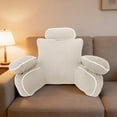 thumbnail image 1 of Almohada lumbar ergonómica para cama: cojín suave y transpirable para el apoyo de la espalda, ideal para sentarse, leer o ver la televisión. Cabecero ortopédico con núcleo extraíble para usar en el d, 1 of 6